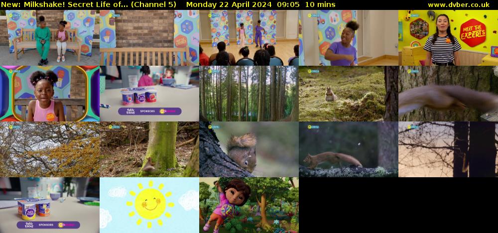 Milkshake! Secret Life of... (Channel 5) Monday 22 April 2024 09:05 - 09:15