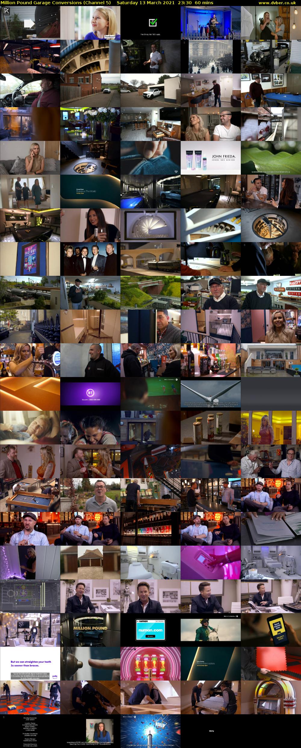 Million Pound Garage Conversions (Channel 5) Saturday 13 March 2021 23:30 - 00:30