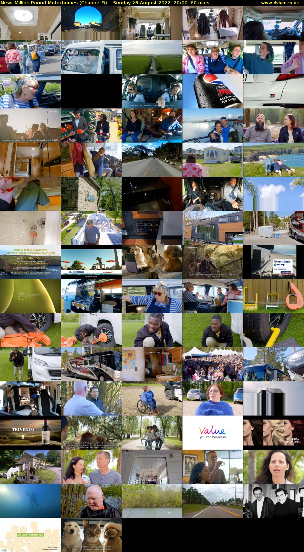 Million Pound Motorhomes (Channel 5) Sunday 28 August 2022 20:00 - 21:00