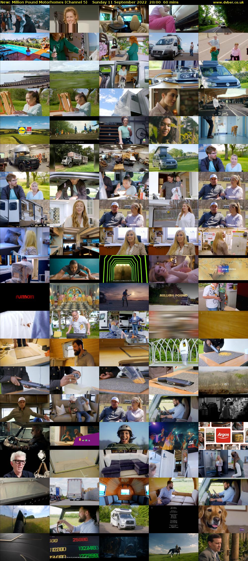 Million Pound Motorhomes (Channel 5) Sunday 11 September 2022 20:00 - 21:00