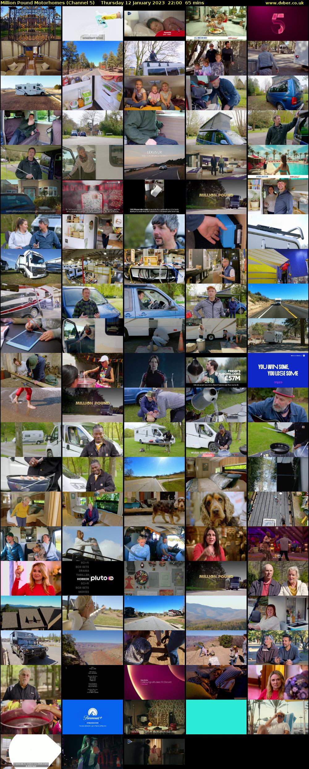 Million Pound Motorhomes (Channel 5) Thursday 12 January 2023 22:00 - 23:05