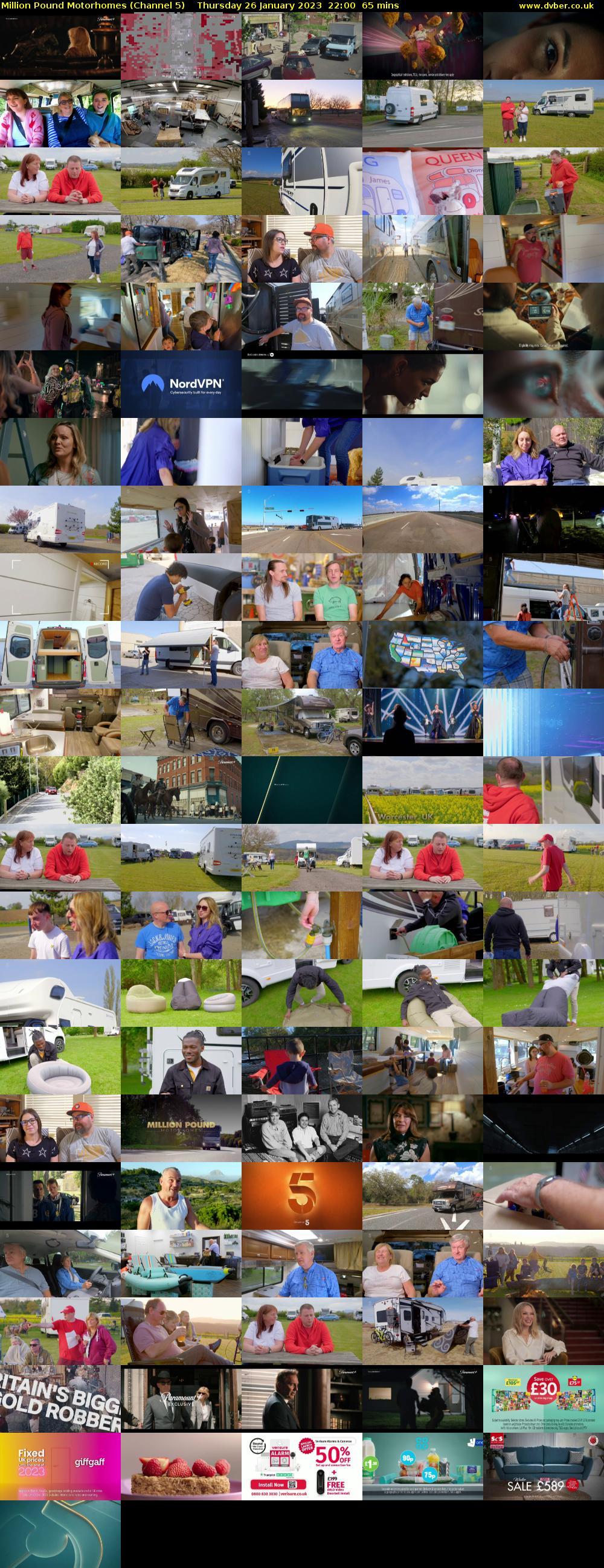 Million Pound Motorhomes (Channel 5) Thursday 26 January 2023 22:00 - 23:05