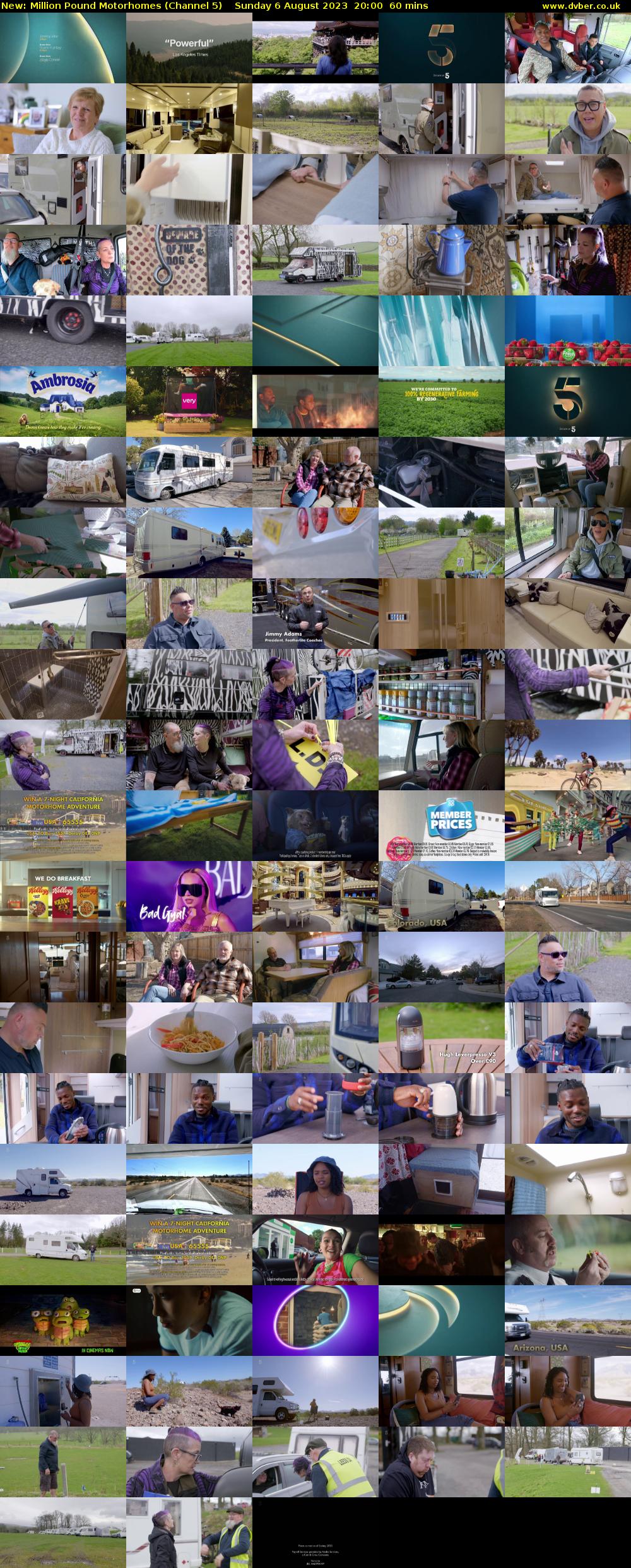 Million Pound Motorhomes (Channel 5) Sunday 6 August 2023 20:00 - 21:00