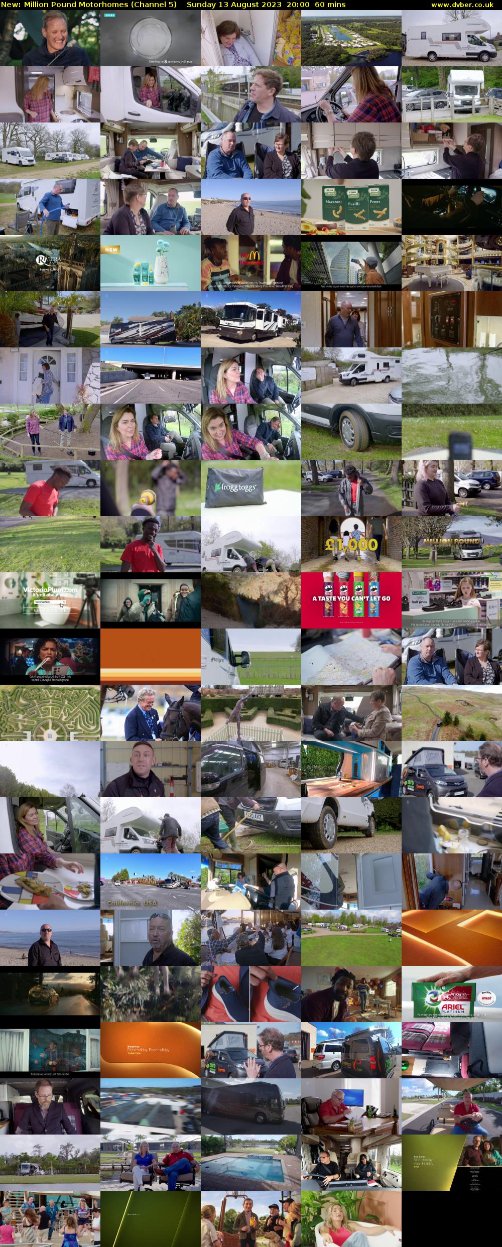 Million Pound Motorhomes (Channel 5) Sunday 13 August 2023 20:00 - 21:00