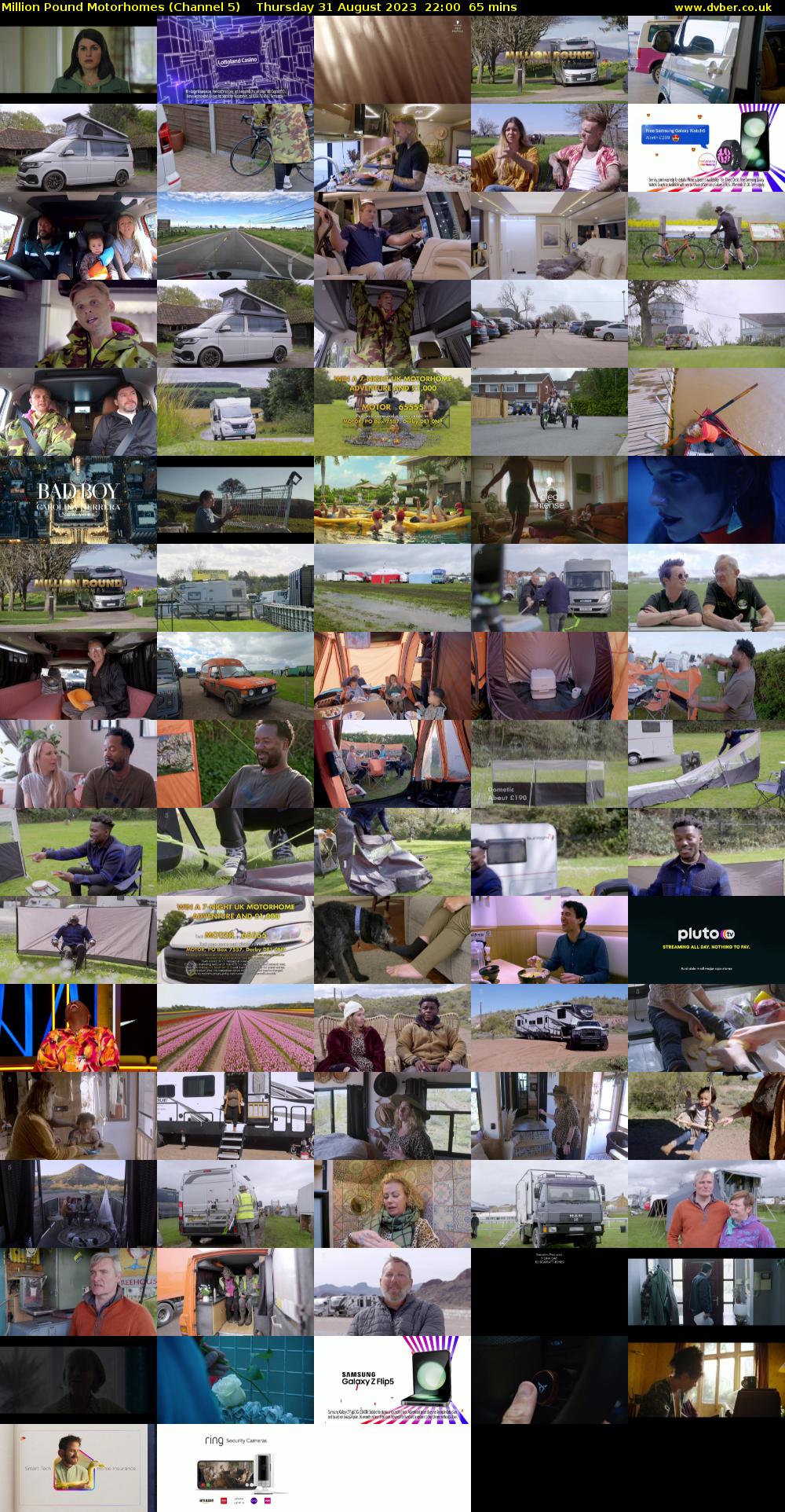 Million Pound Motorhomes (Channel 5) Thursday 31 August 2023 22:00 - 23:05