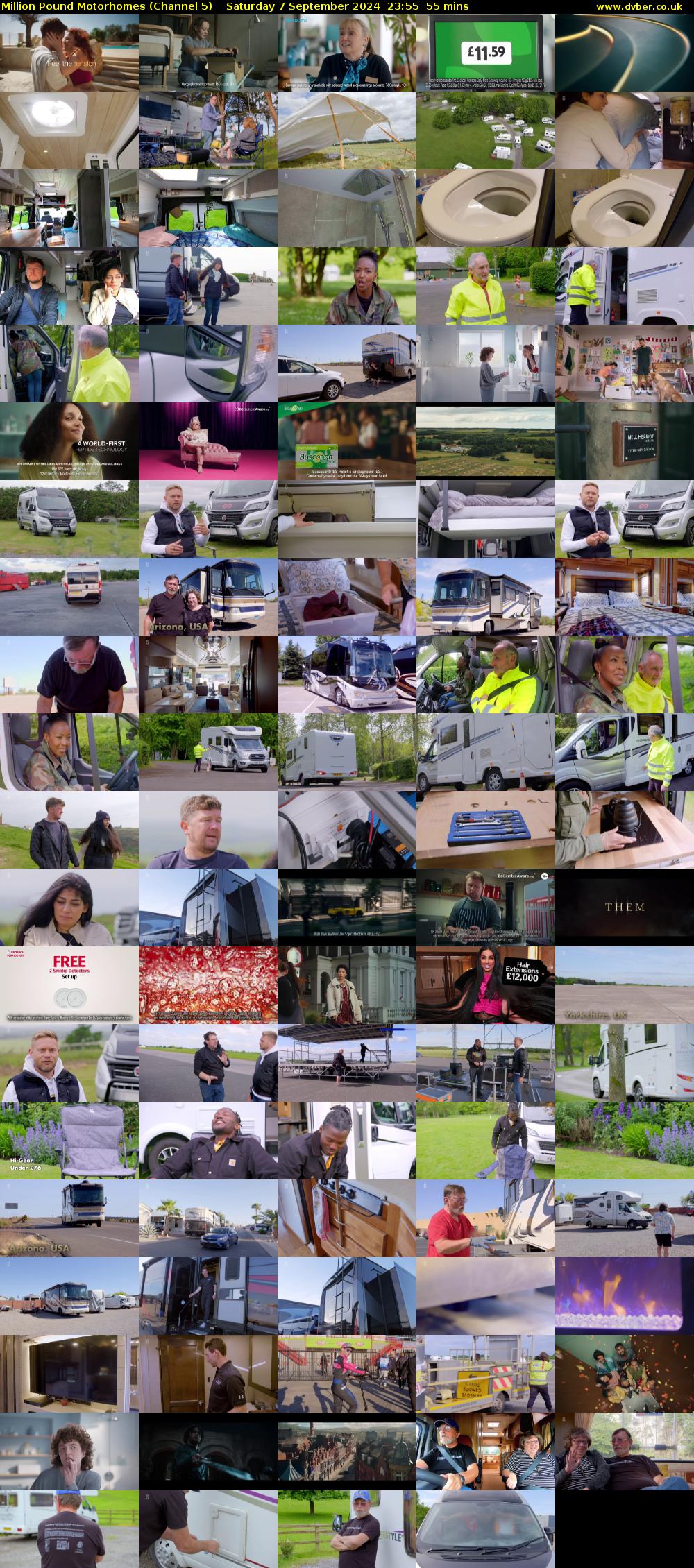 Million Pound Motorhomes (Channel 5) Saturday 7 September 2024 23:55 - 00:50