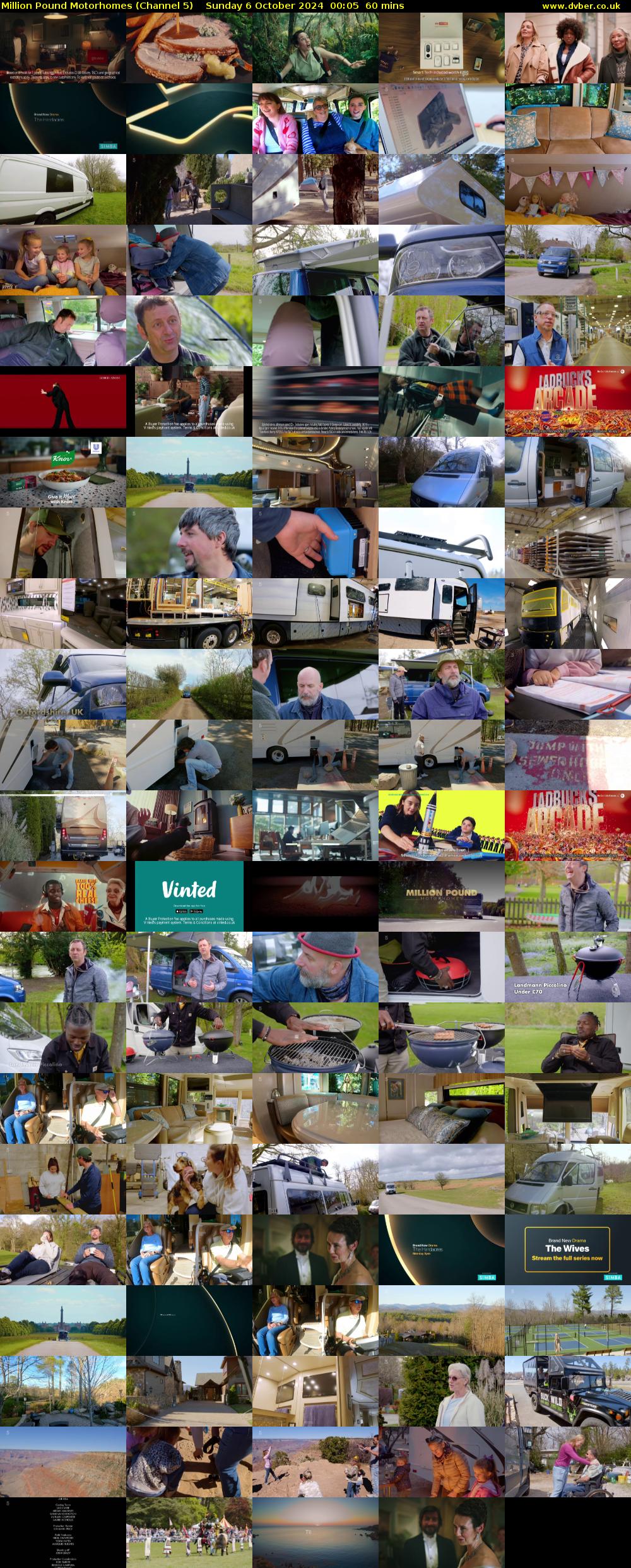 Million Pound Motorhomes (Channel 5) Sunday 6 October 2024 00:05 - 01:05