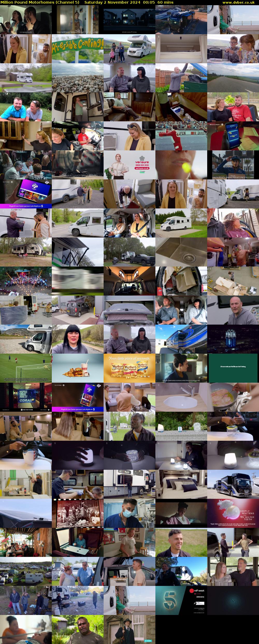 Million Pound Motorhomes (Channel 5) Saturday 2 November 2024 00:05 - 01:05