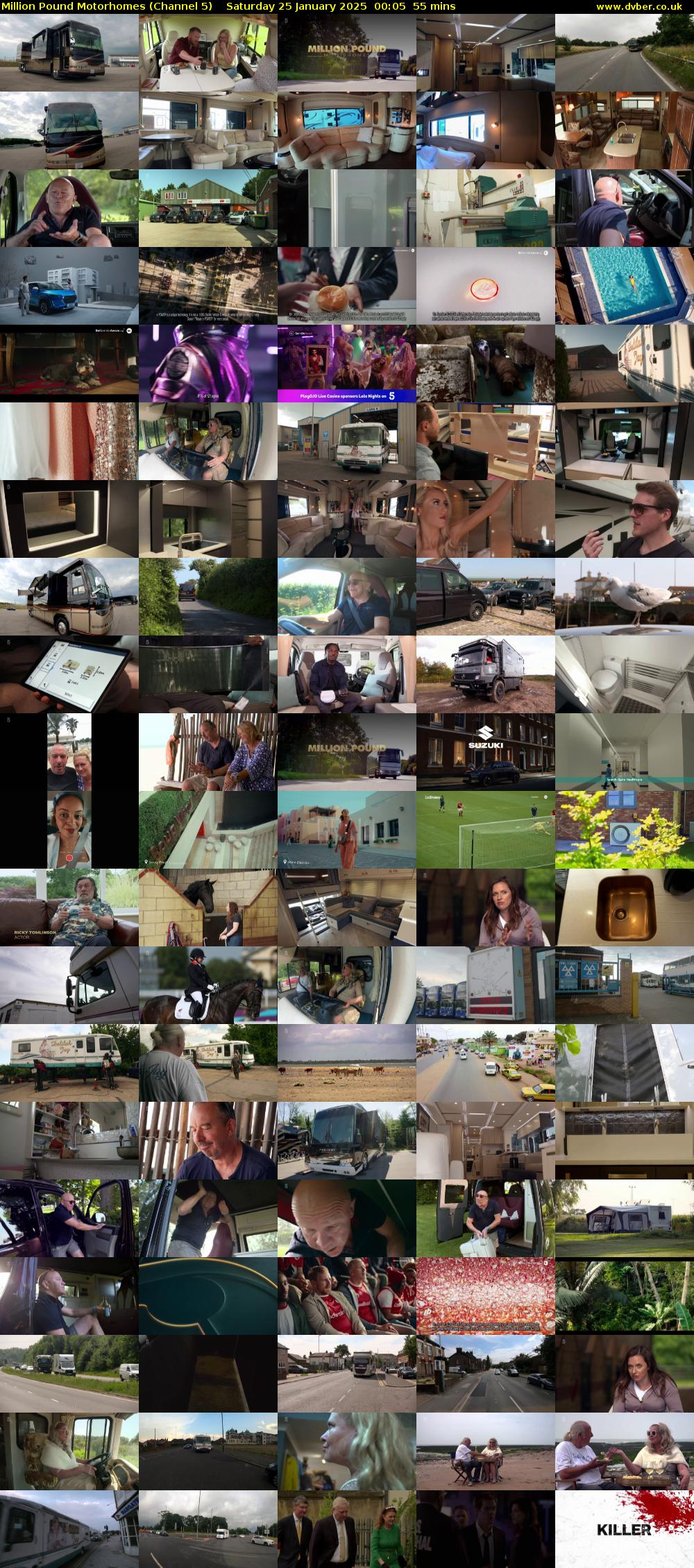 Million Pound Motorhomes (Channel 5) Saturday 25 January 2025 00:05 - 01:00