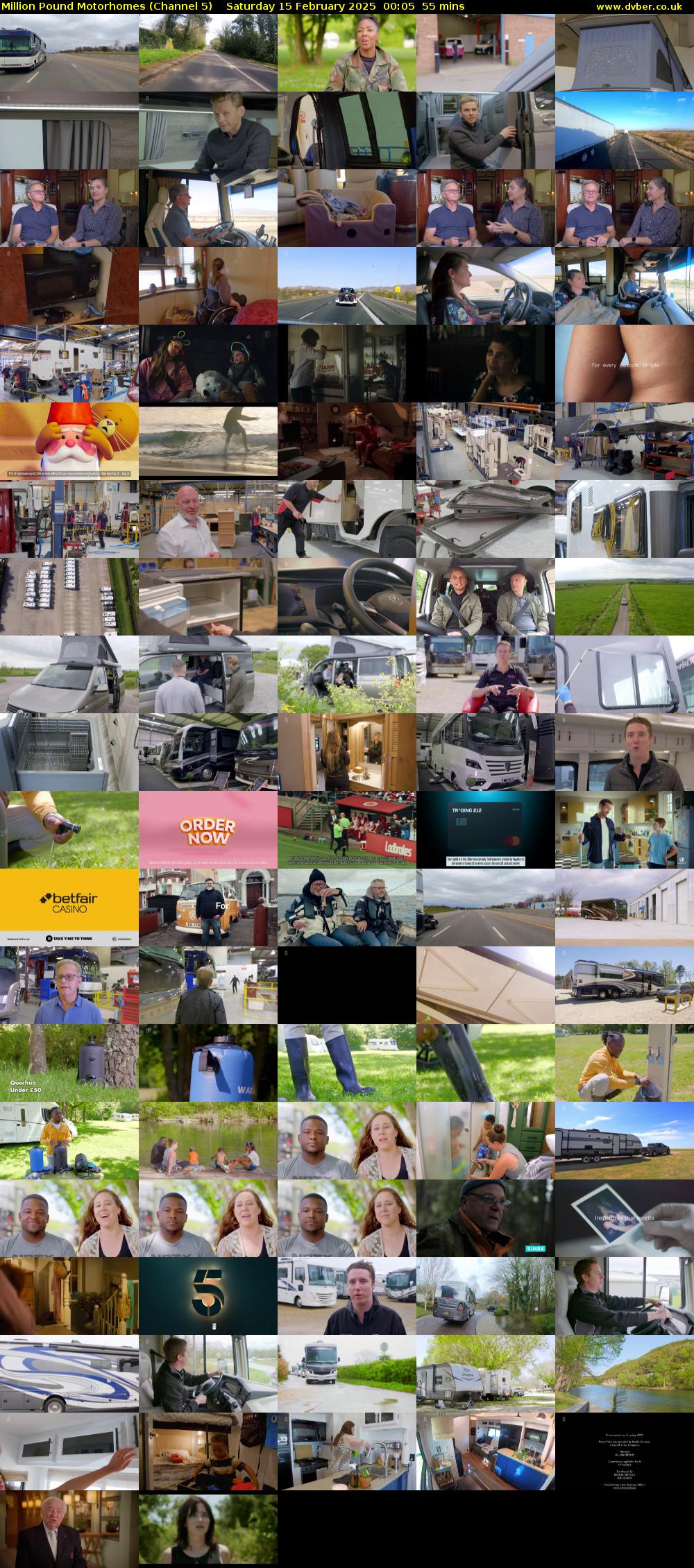 Million Pound Motorhomes (Channel 5) Saturday 15 February 2025 00:05 - 01:00