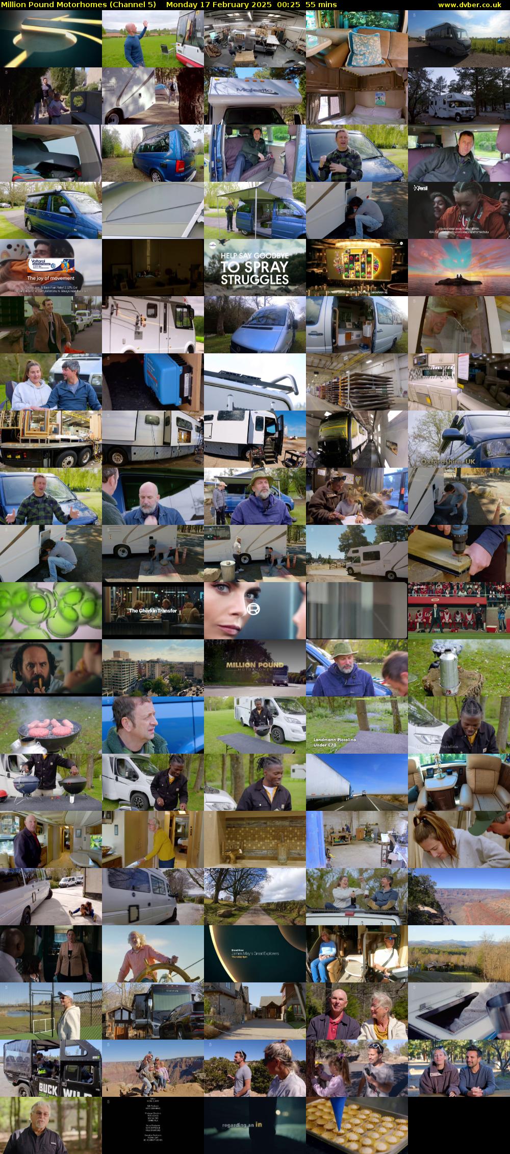 Million Pound Motorhomes (Channel 5) Monday 17 February 2025 00:25 - 01:20