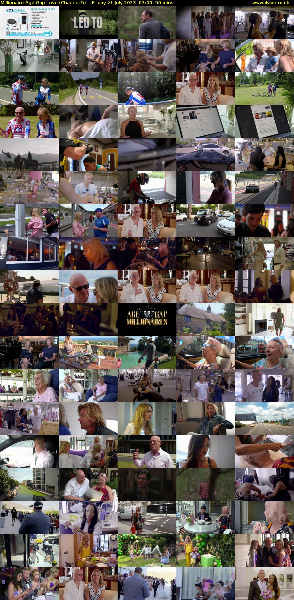 Millionaire Age Gap Love (Channel 5) Friday 21 July 2023 03:00 - 03:50