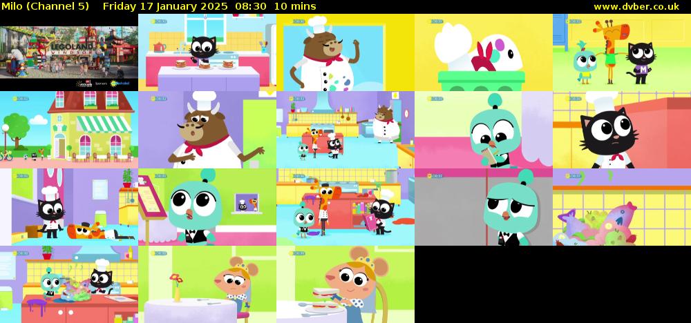 Milo (Channel 5) Friday 17 January 2025 08:30 - 08:40