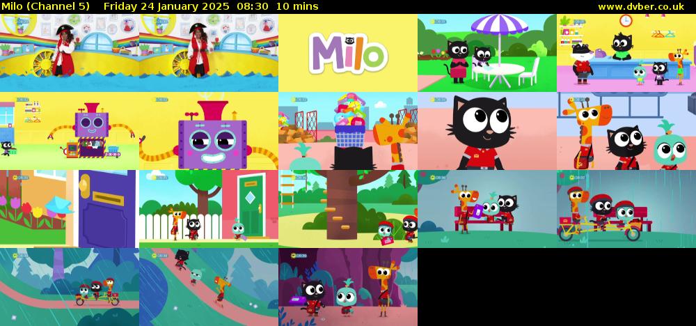 Milo (Channel 5) Friday 24 January 2025 08:30 - 08:40