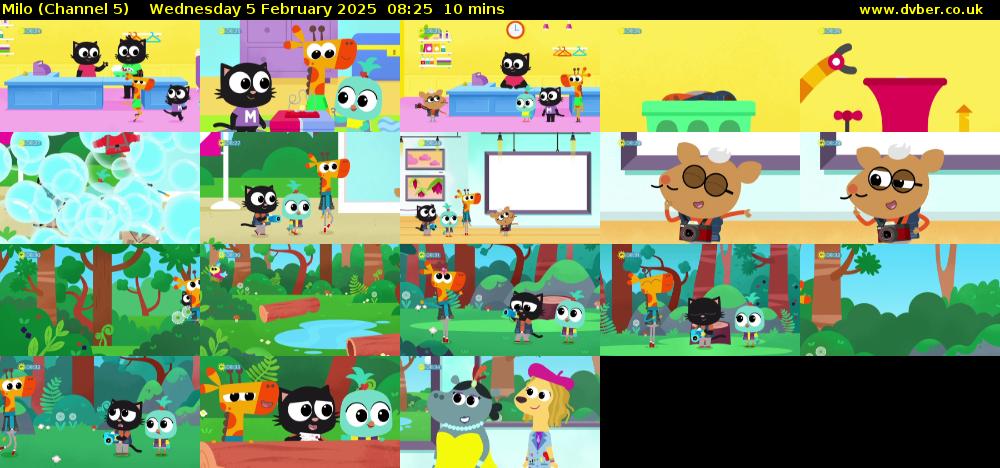 Milo (Channel 5) Wednesday 5 February 2025 08:25 - 08:35