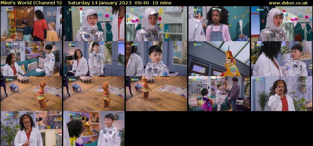 Mimi's World (Channel 5) Saturday 14 January 2023 09:40 - 09:50
