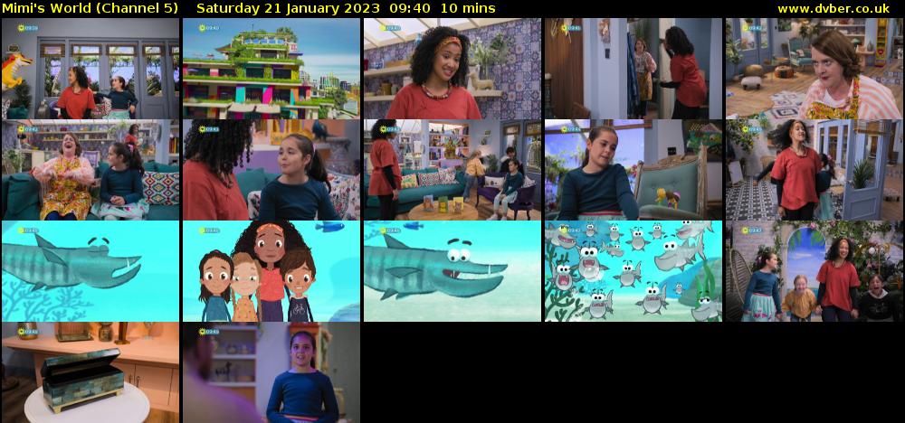 Mimi's World (Channel 5) Saturday 21 January 2023 09:40 - 09:50