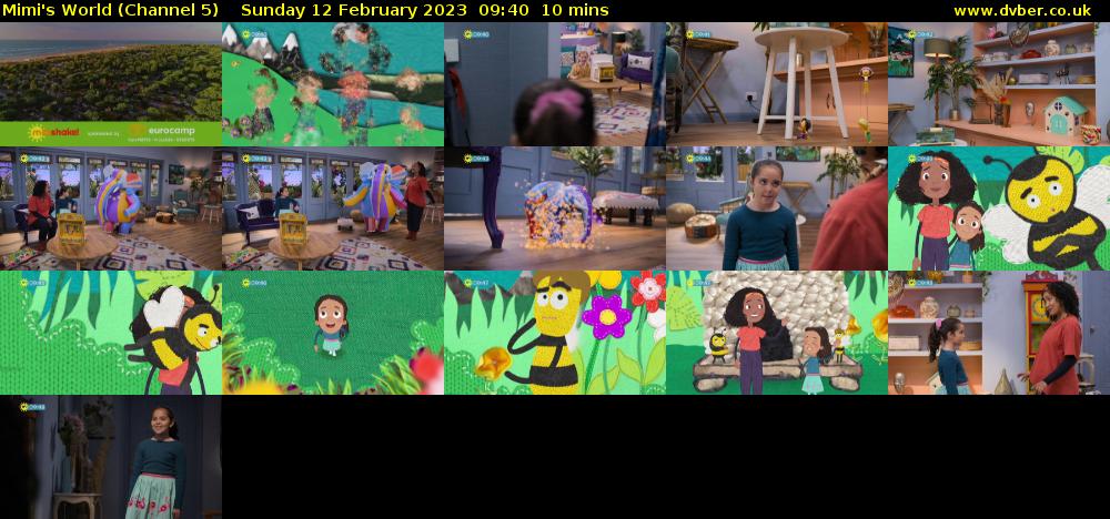 Mimi's World (Channel 5) Sunday 12 February 2023 09:40 - 09:50