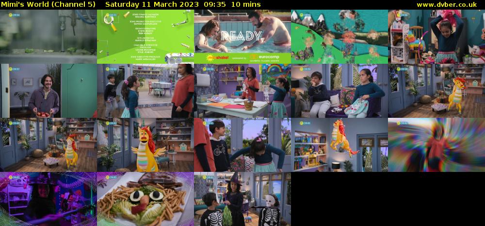 Mimi's World (Channel 5) Saturday 11 March 2023 09:35 - 09:45