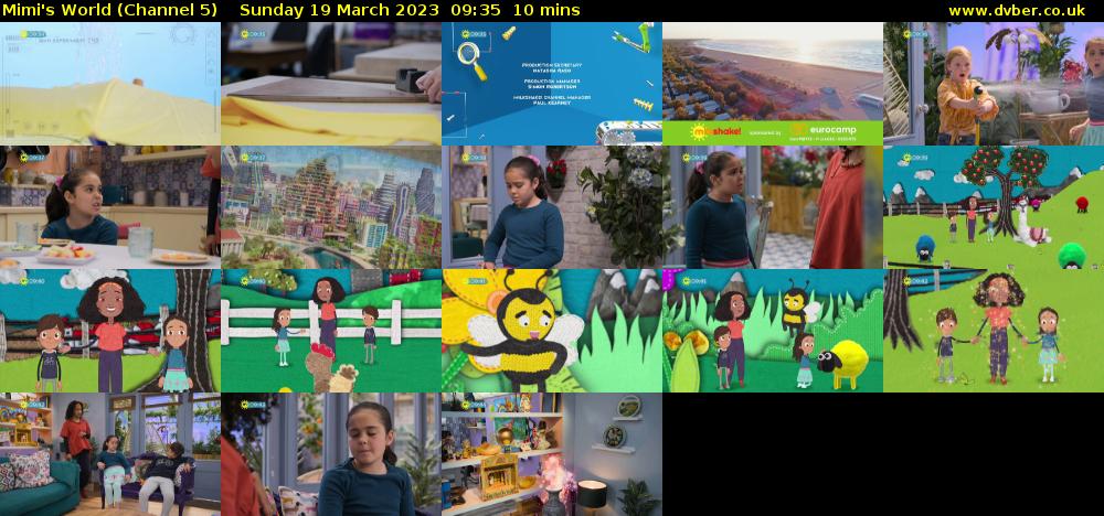 Mimi's World (Channel 5) Sunday 19 March 2023 09:35 - 09:45