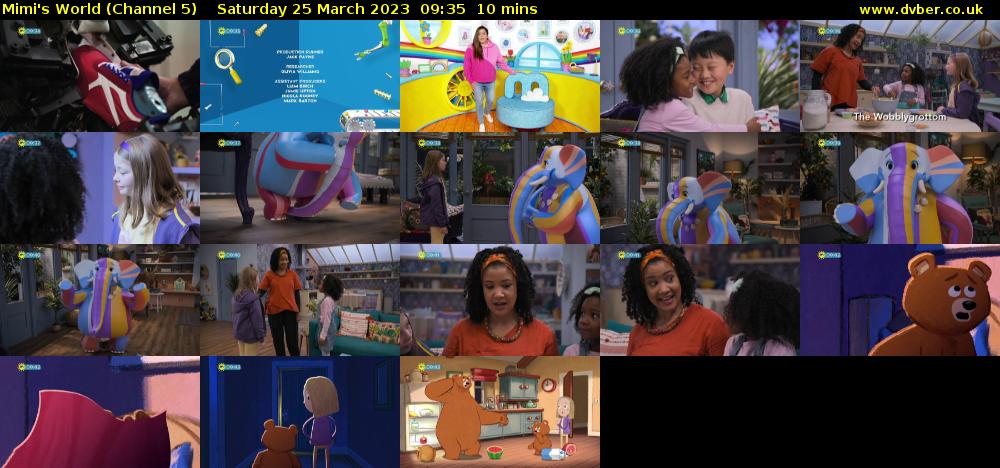 Mimi's World (Channel 5) Saturday 25 March 2023 09:35 - 09:45