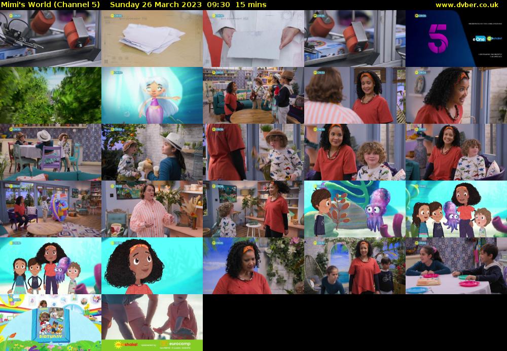 Mimi's World (Channel 5) Sunday 26 March 2023 09:30 - 09:45
