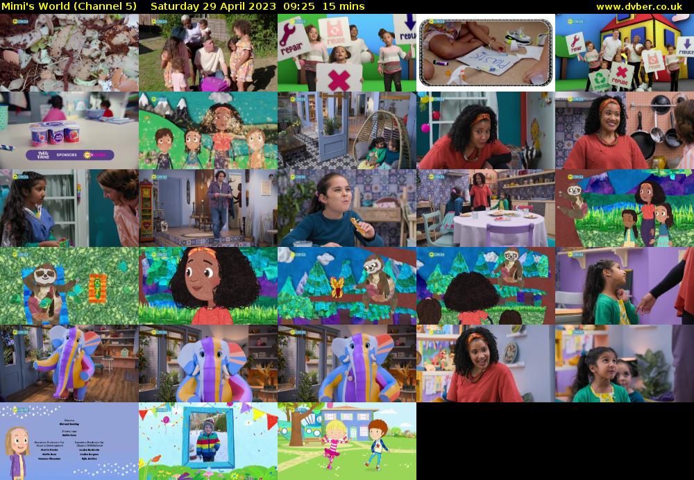 Mimi's World (Channel 5) Saturday 29 April 2023 09:25 - 09:40