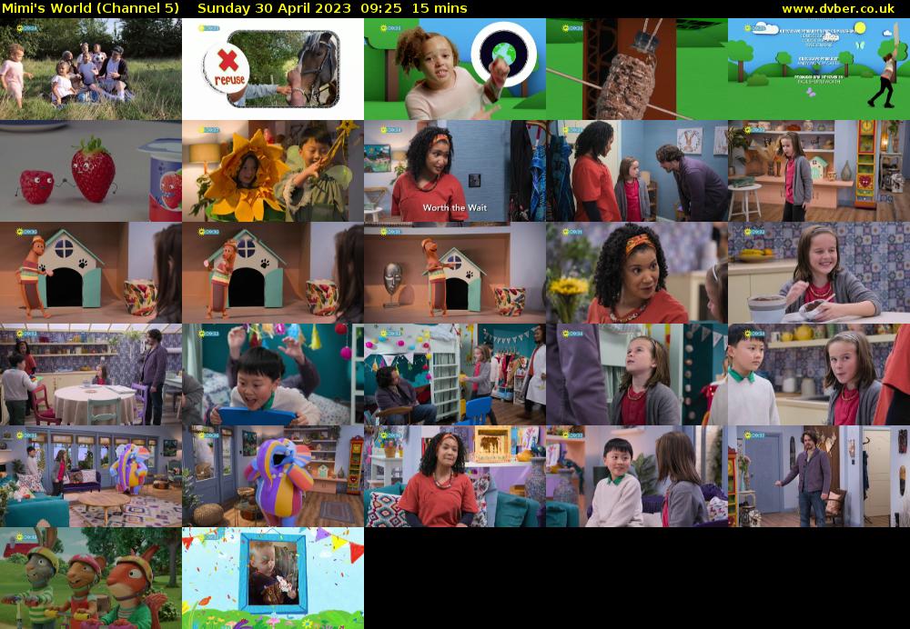 Mimi's World (Channel 5) Sunday 30 April 2023 09:25 - 09:40