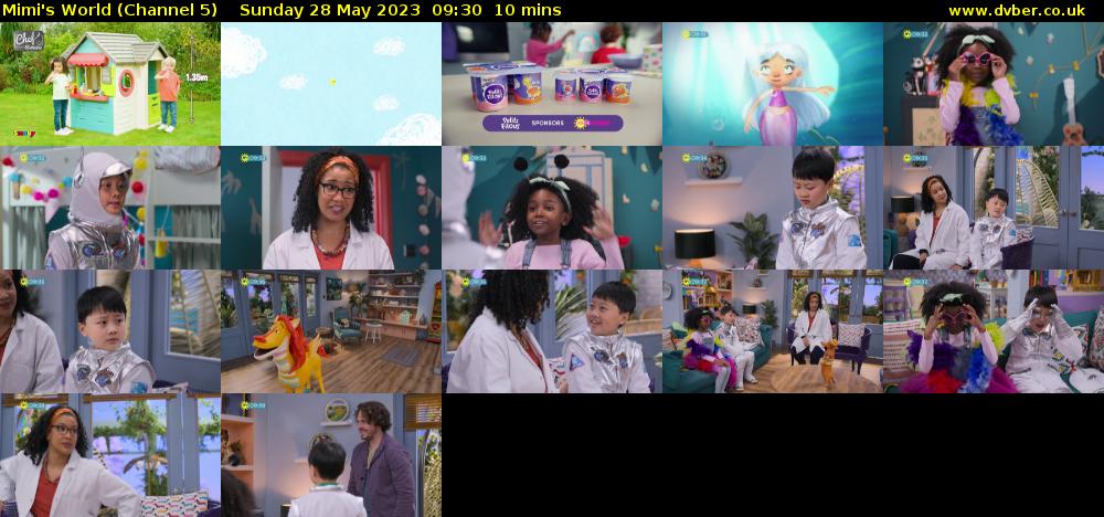 Mimi's World (Channel 5) Sunday 28 May 2023 09:30 - 09:40