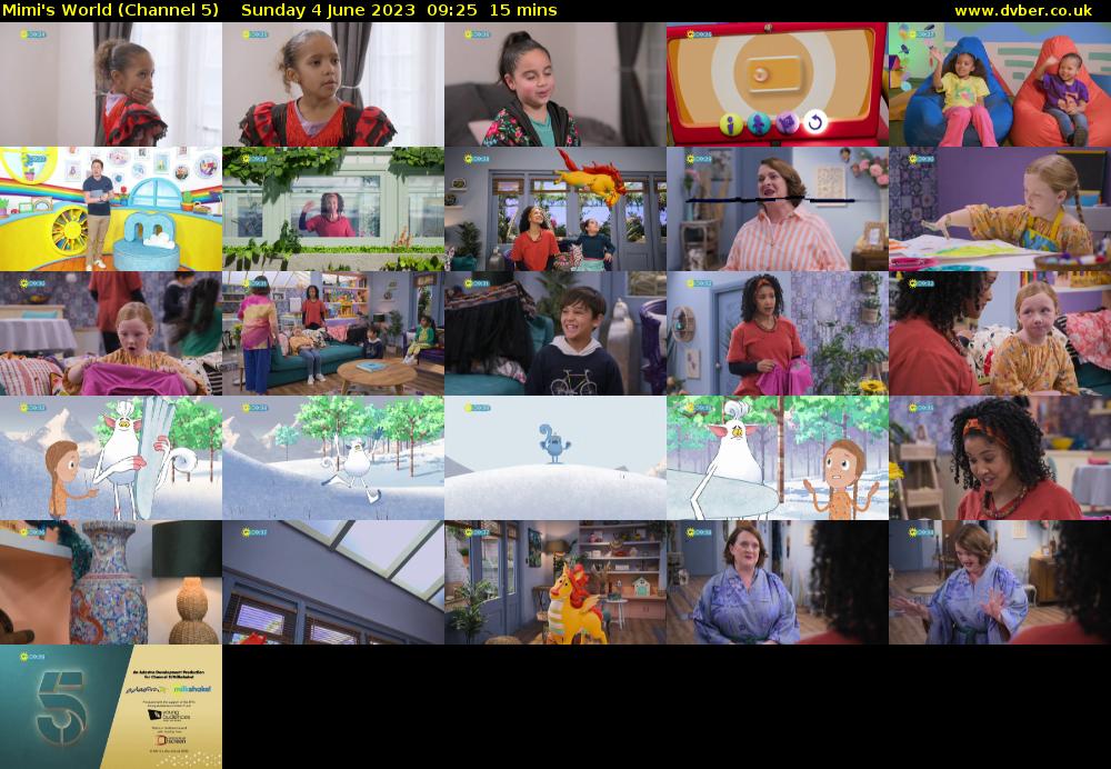 Mimi's World (Channel 5) Sunday 4 June 2023 09:25 - 09:40