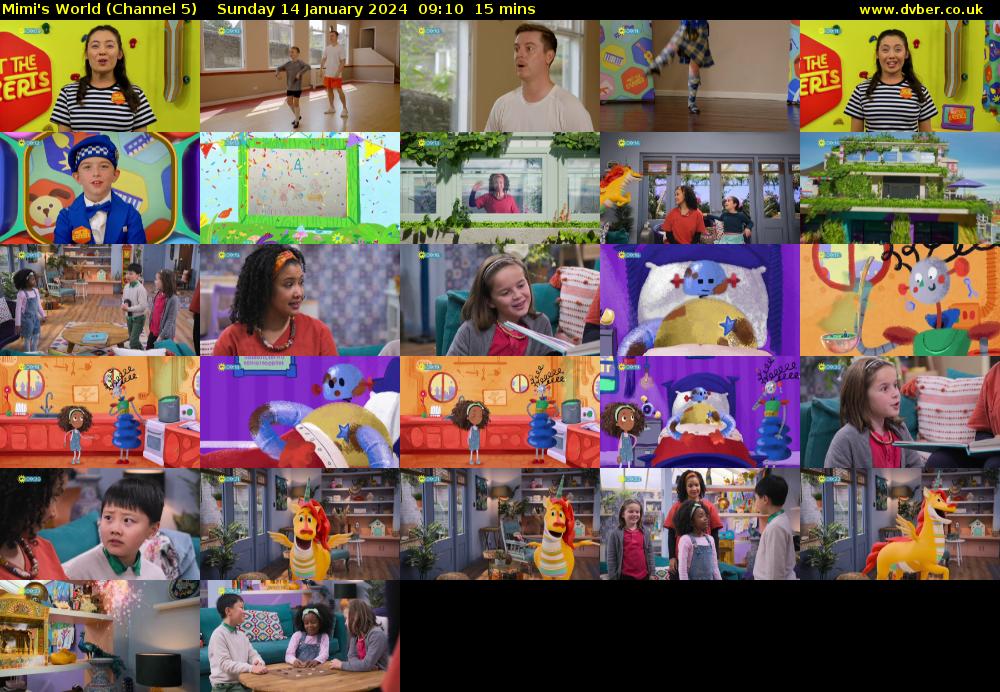 Mimi's World (Channel 5) Sunday 14 January 2024 09:10 - 09:25