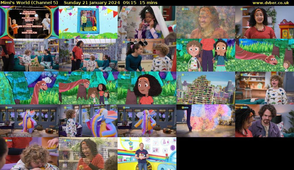 Mimi's World (Channel 5) Sunday 21 January 2024 09:15 - 09:30