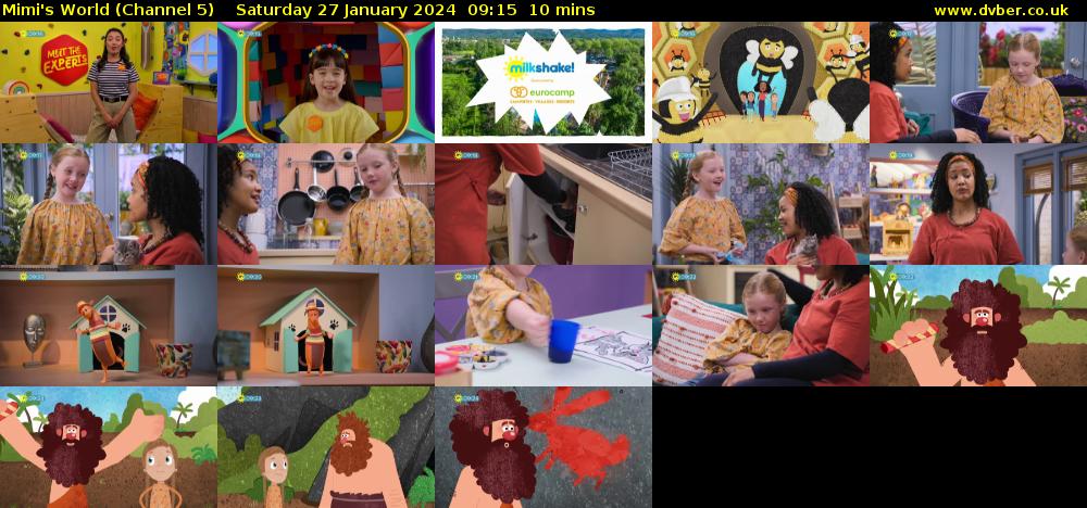 Mimi's World (Channel 5) Saturday 27 January 2024 09:15 - 09:25