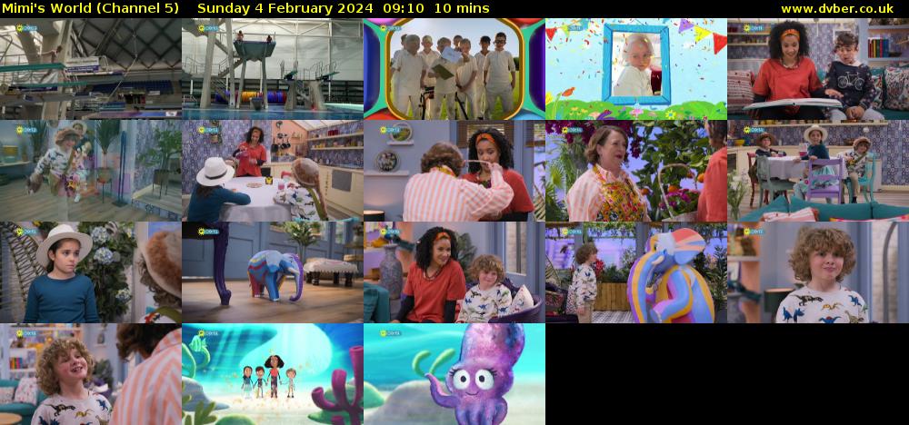 Mimi's World (Channel 5) Sunday 4 February 2024 09:10 - 09:20