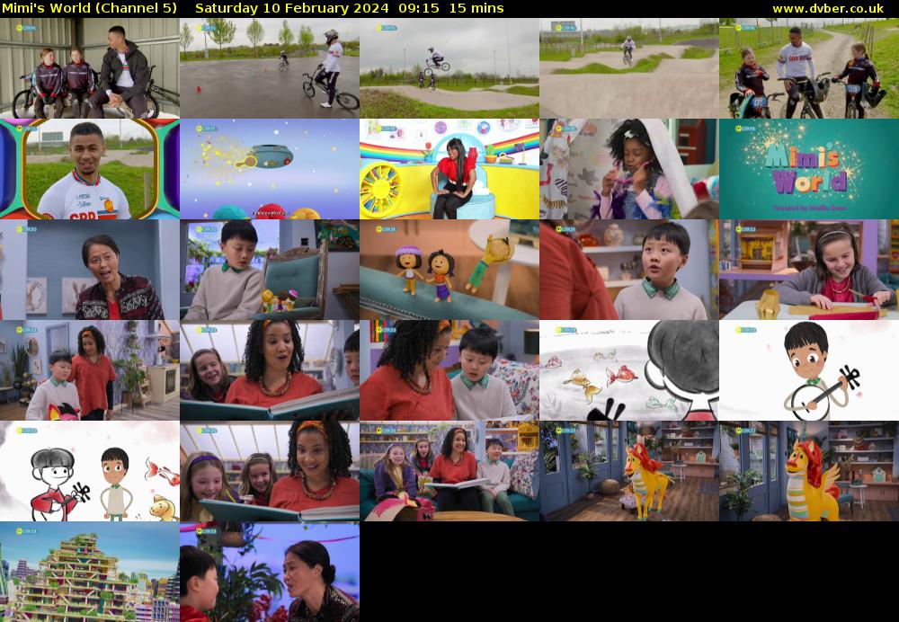 Mimi's World (Channel 5) Saturday 10 February 2024 09:15 - 09:30