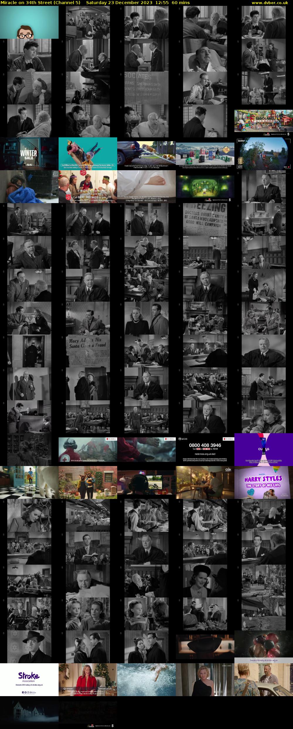 Miracle on 34th Street (Channel 5) Saturday 23 December 2023 12:55 - 13:55