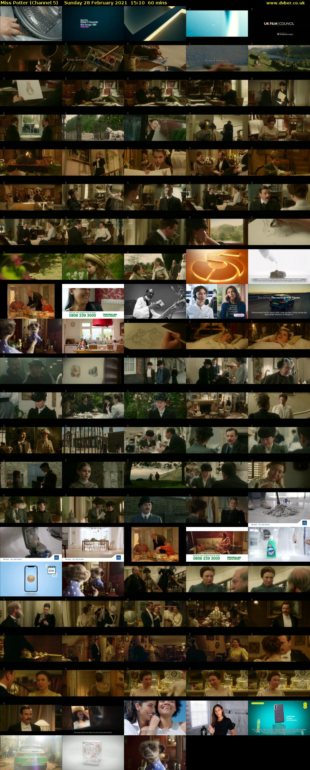 Miss Potter (Channel 5) Sunday 28 February 2021 15:10 - 16:10