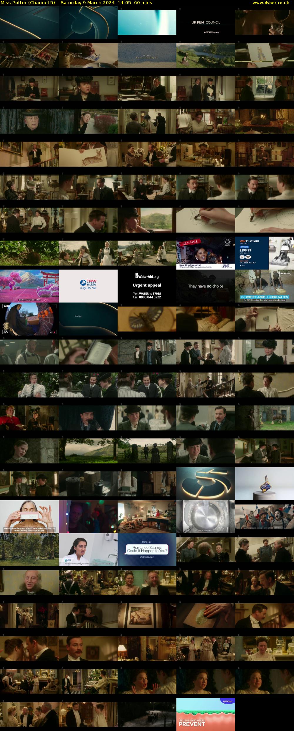 Miss Potter (Channel 5) Saturday 9 March 2024 14:05 - 15:05