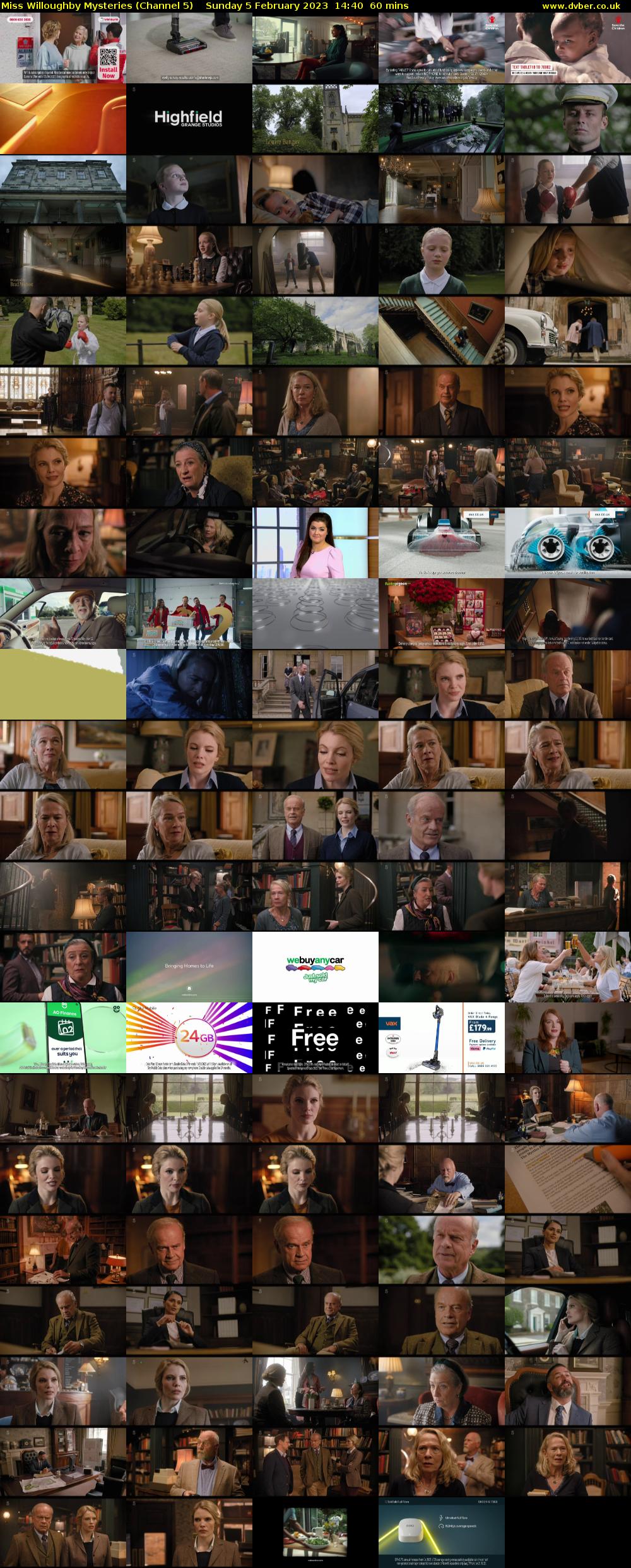 Miss Willoughby Mysteries (Channel 5) Sunday 5 February 2023 14:40 - 15:40