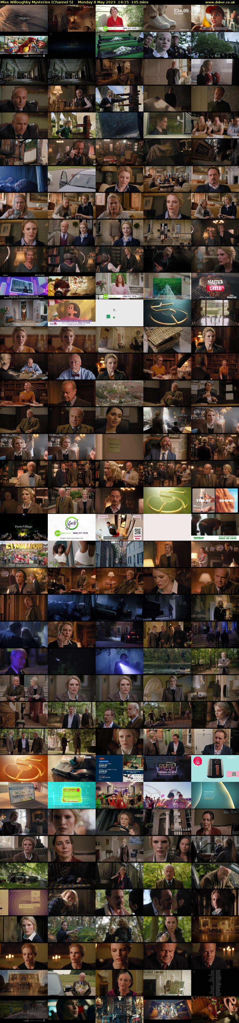 Miss Willoughby Mysteries (Channel 5) Monday 8 May 2023 14:15 - 16:00