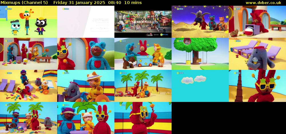 Mixmups (Channel 5) Friday 31 January 2025 08:40 - 08:50