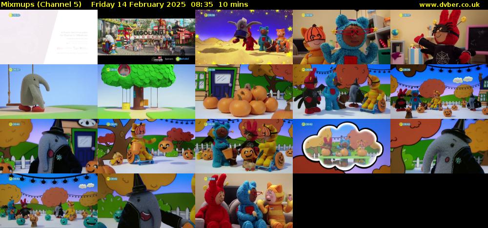 Mixmups (Channel 5) Friday 14 February 2025 08:35 - 08:45