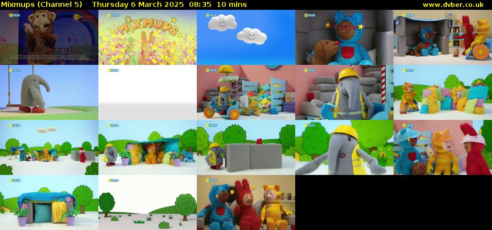 Mixmups (Channel 5) Thursday 6 March 2025 08:35 - 08:45