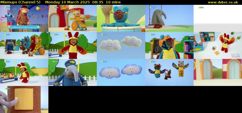 Mixmups (Channel 5) Monday 10 March 2025 08:35 - 08:45