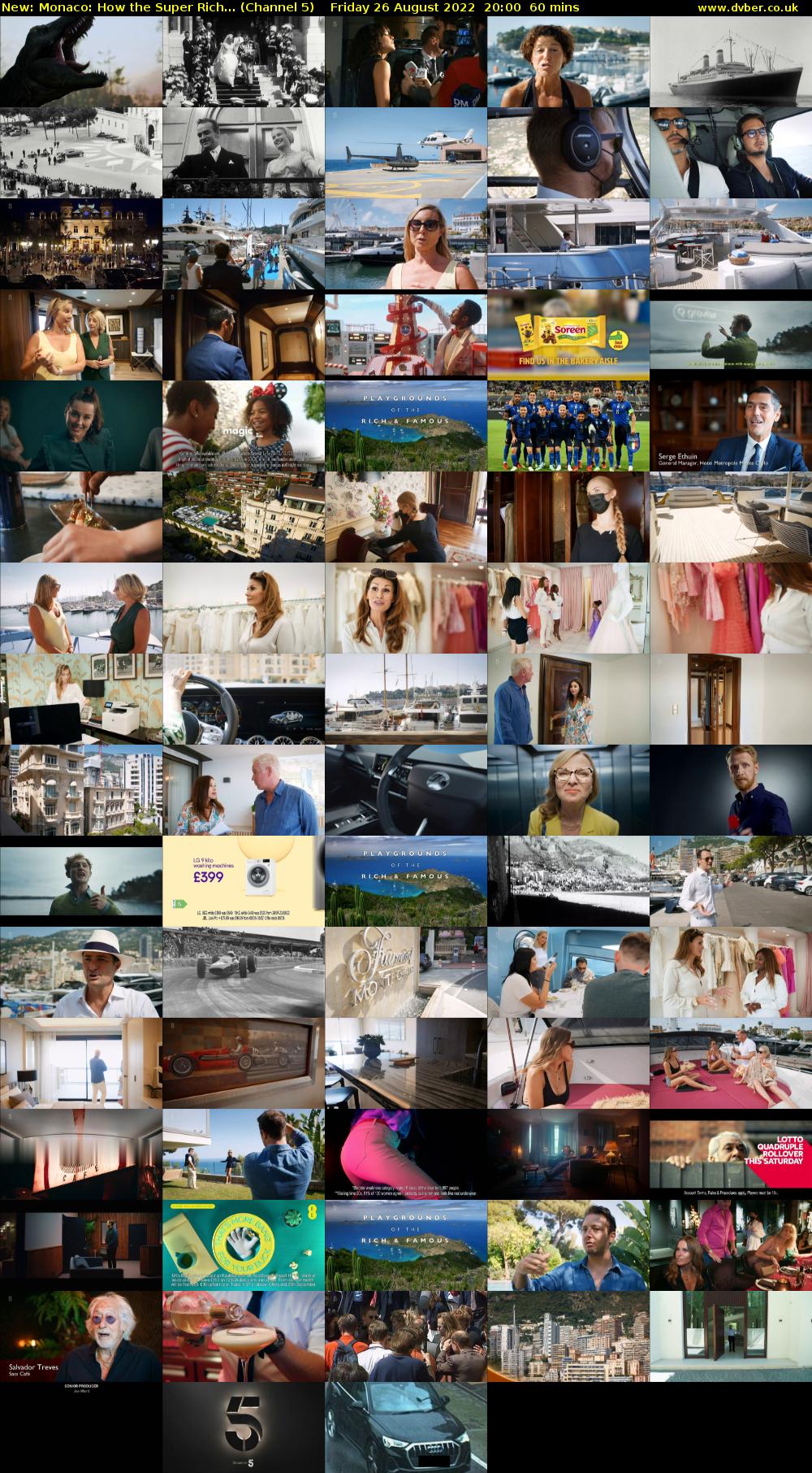 Monaco: How the Super Rich... (Channel 5) Friday 26 August 2022 20:00 - 21:00