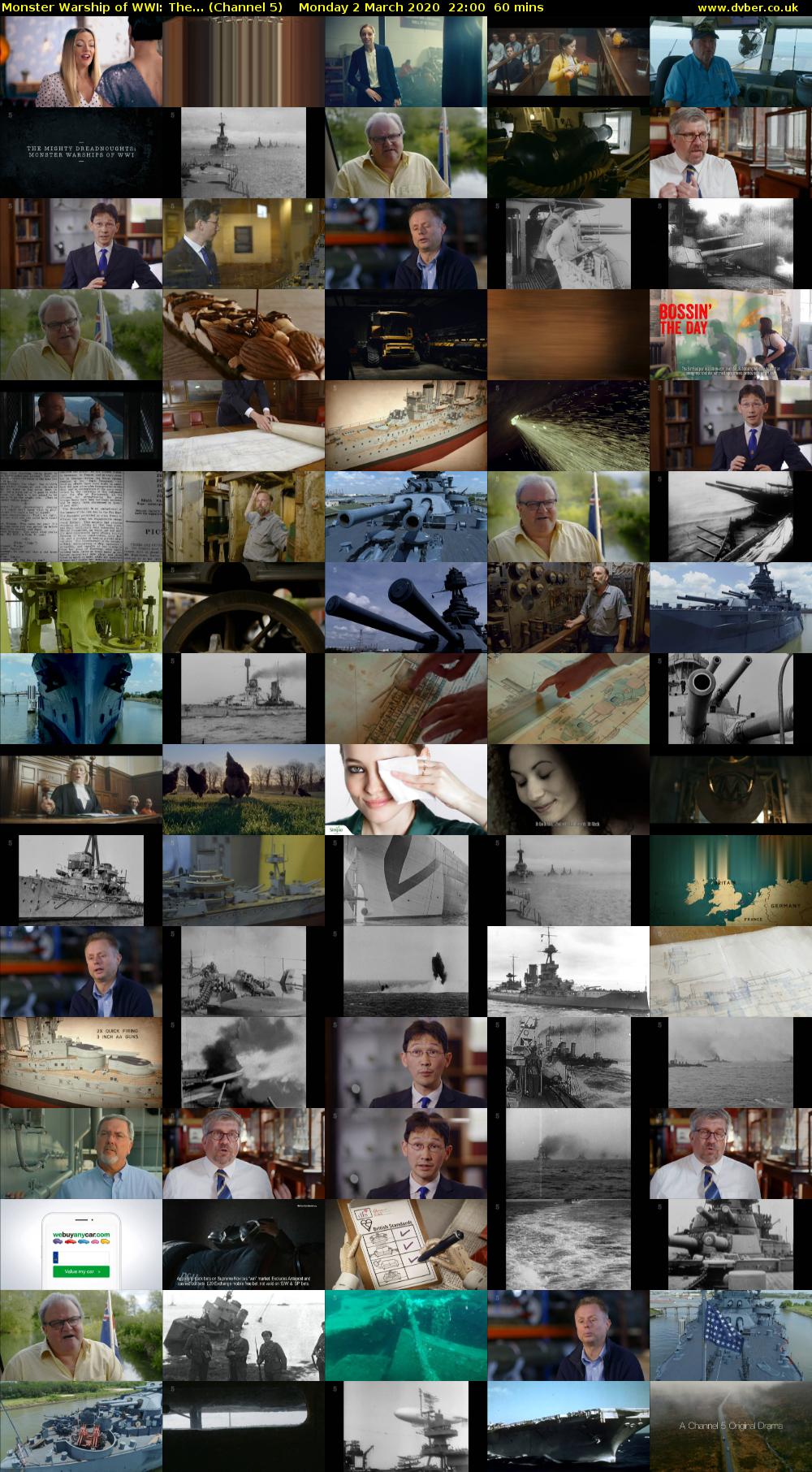 Monster Warship of WWI: The... (Channel 5) Monday 2 March 2020 22:00 - 23:00