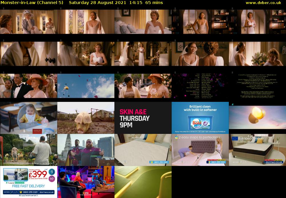 Monster-in-Law (Channel 5) Saturday 28 August 2021 14:15 - 15:20