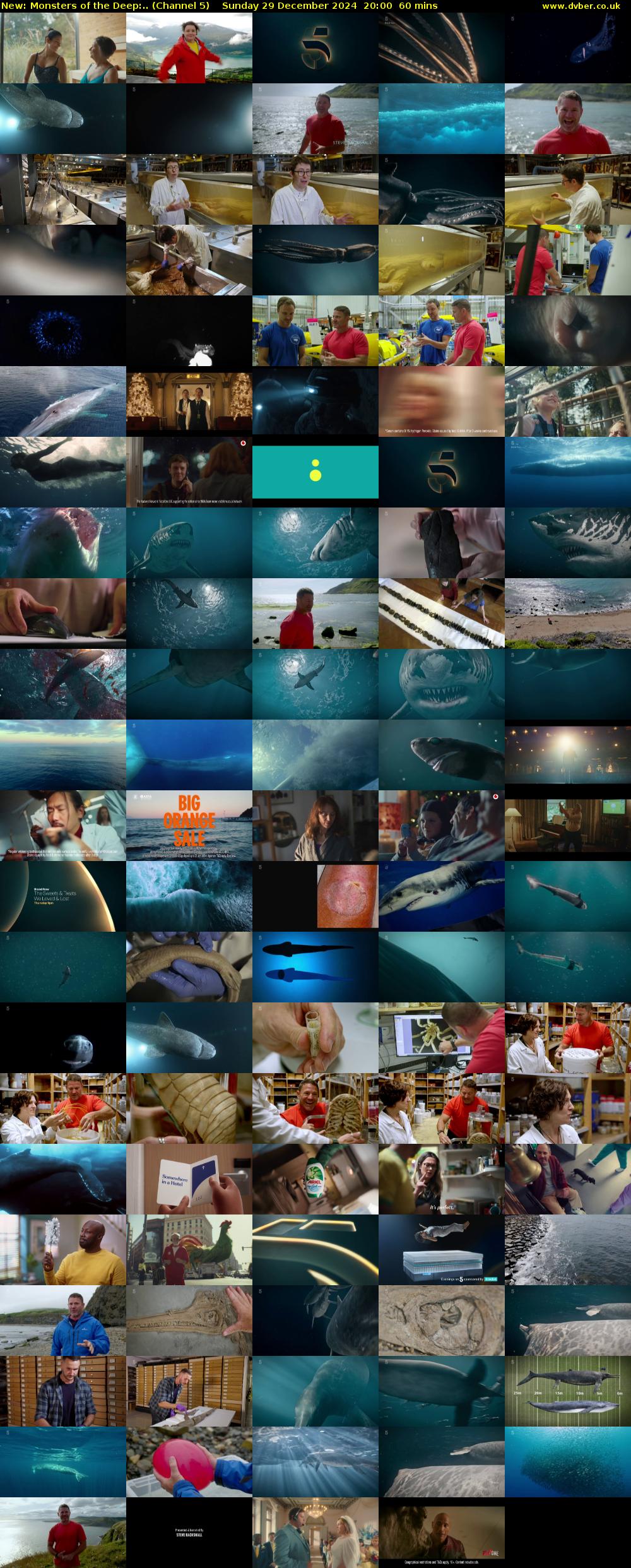 Monsters of the Deep:.. (Channel 5) Sunday 29 December 2024 20:00 - 21:00