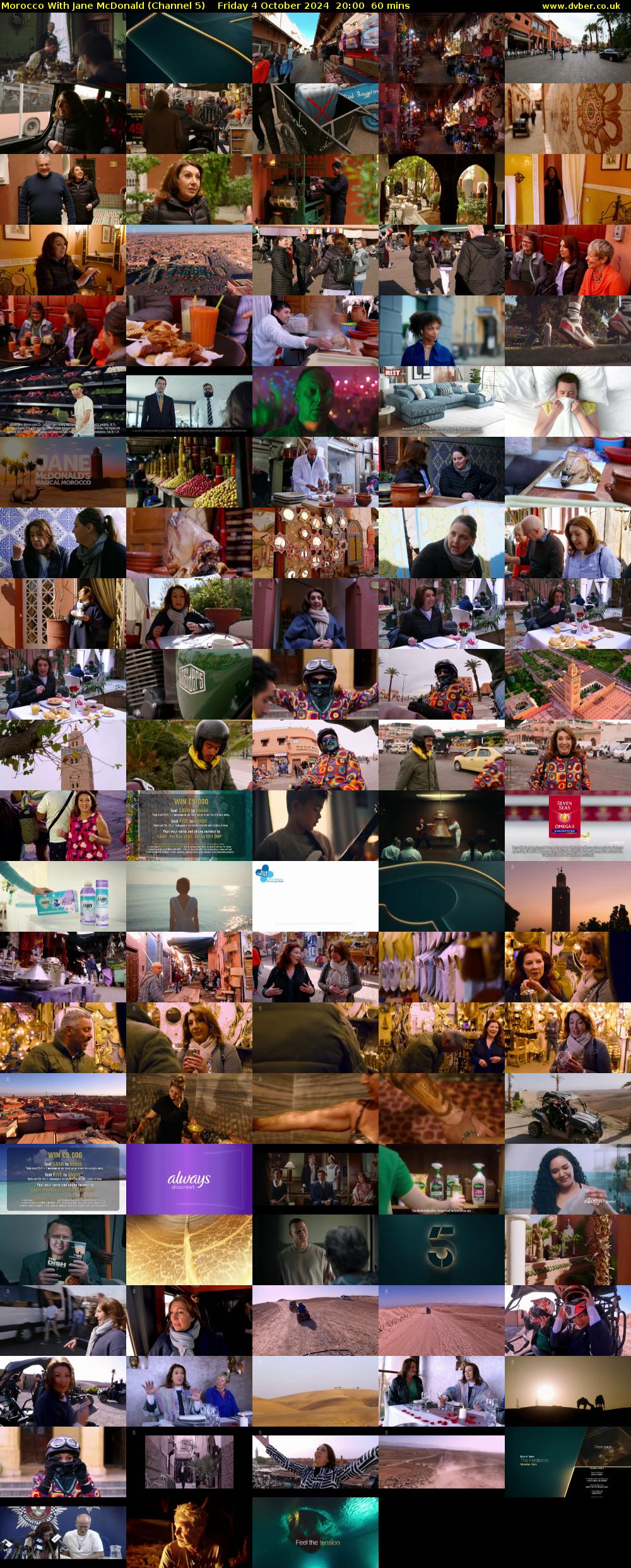 Morocco With Jane McDonald (Channel 5) Friday 4 October 2024 20:00 - 21:00