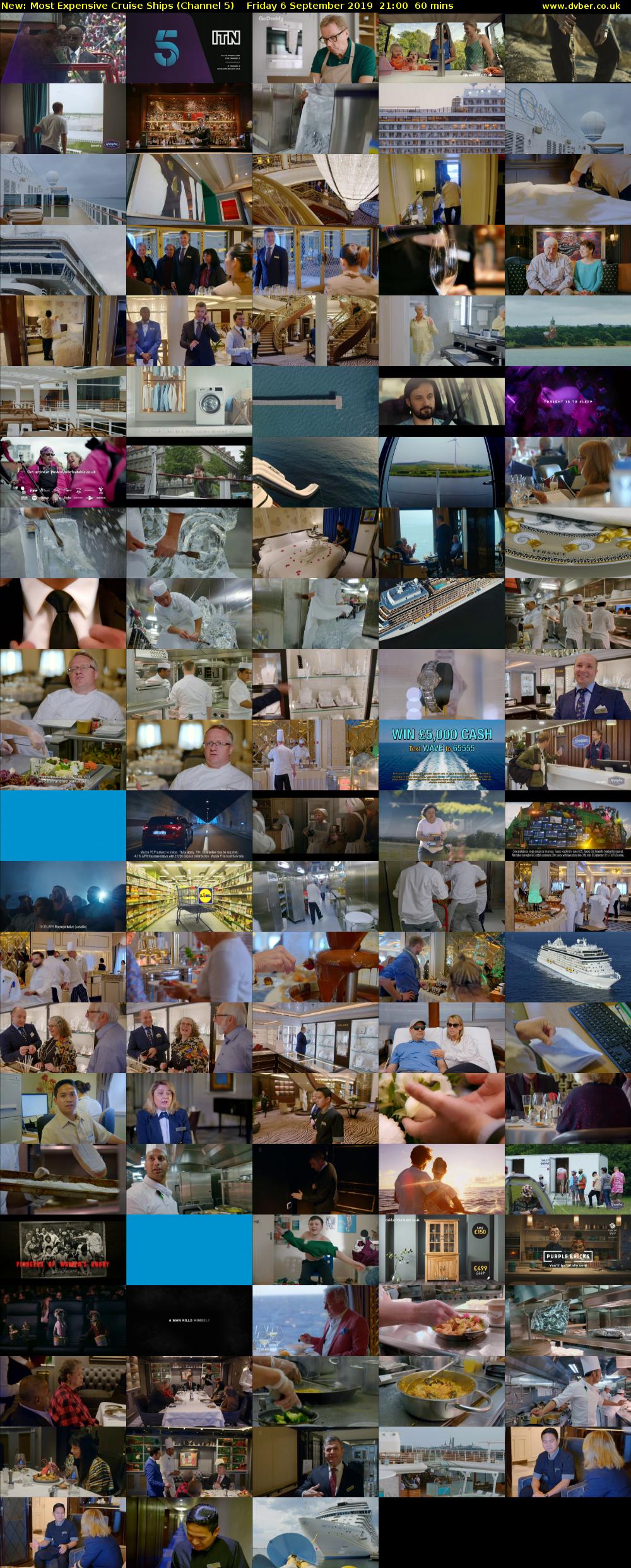 Most Expensive Cruise Ships (Channel 5) Friday 6 September 2019 21:00 - 22:00